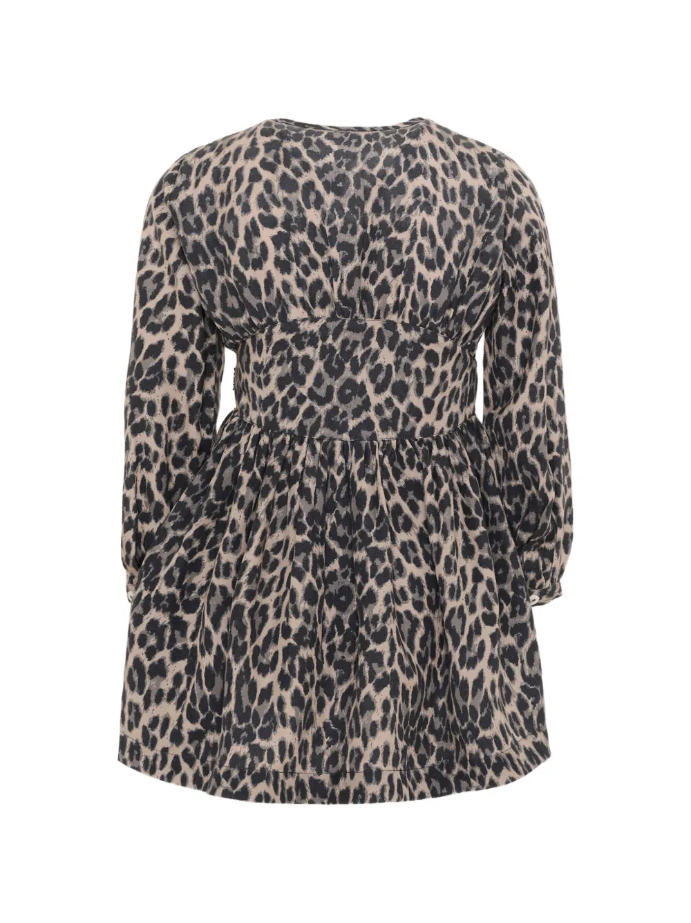 Molo Caro jurk met lange mouwen en luipaard-print Beige
