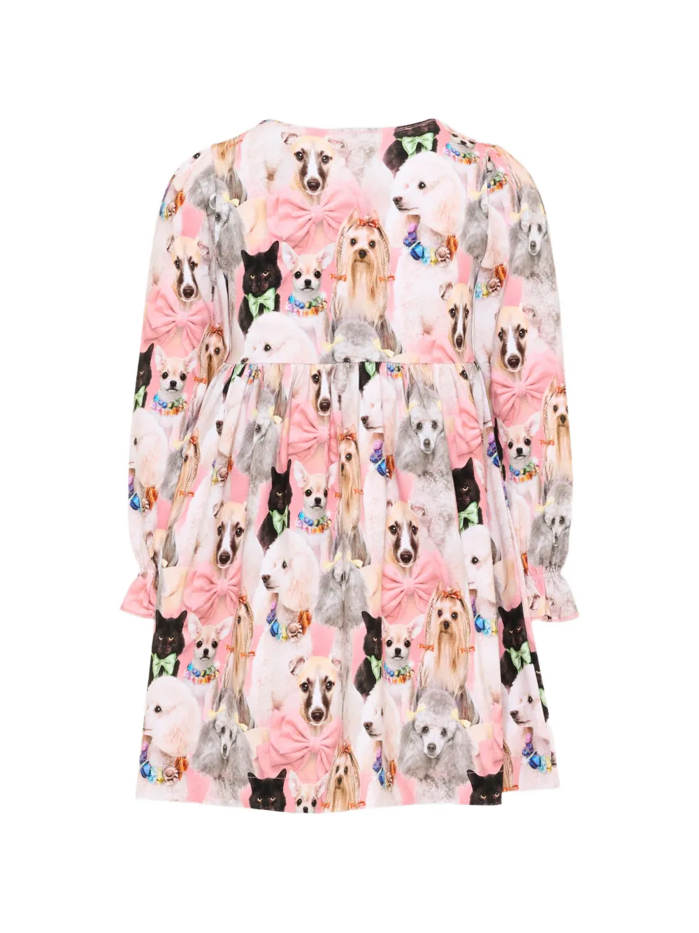 Molo Camie jurk met lange mouwen en grafische print Roze