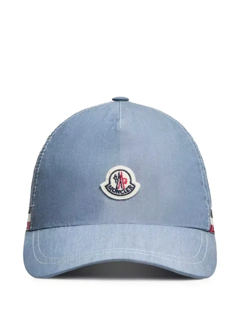 Moncler Enfant gorra de béisbol con parche del logo