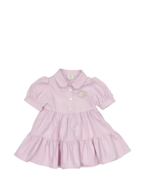 Fendi Kids robe superposée à manches bouffantes
