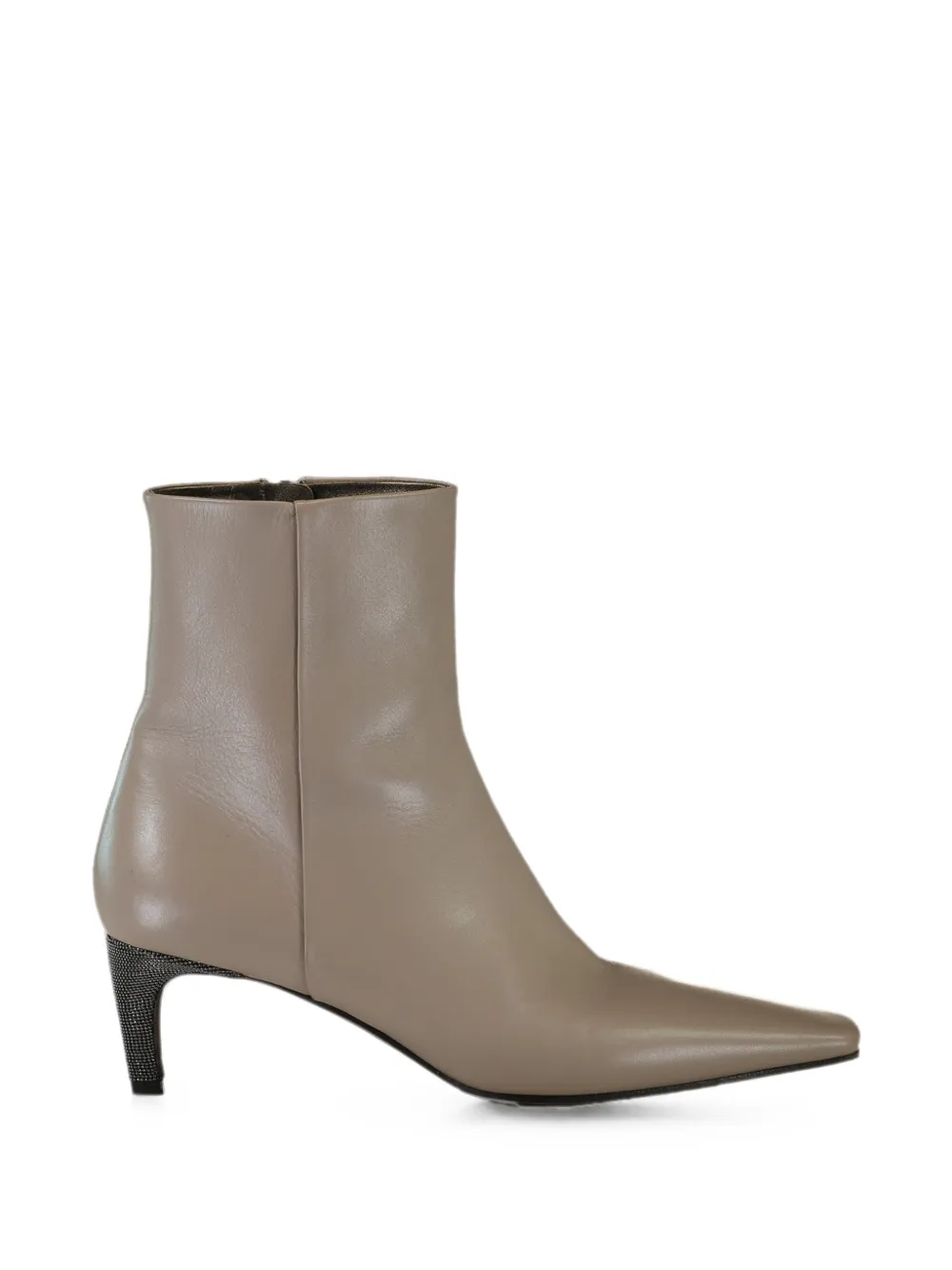 Brunello Cucinelli City Pointed-toe Ankle Boots In Multi