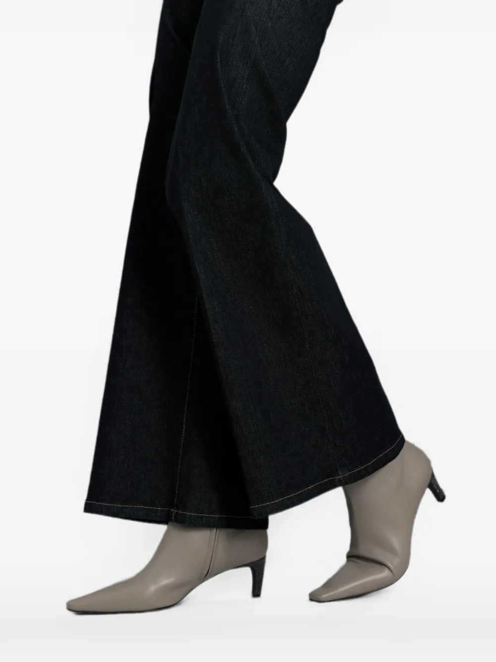 Brunello Cucinelli City pointed-toe ankle boots Grijs