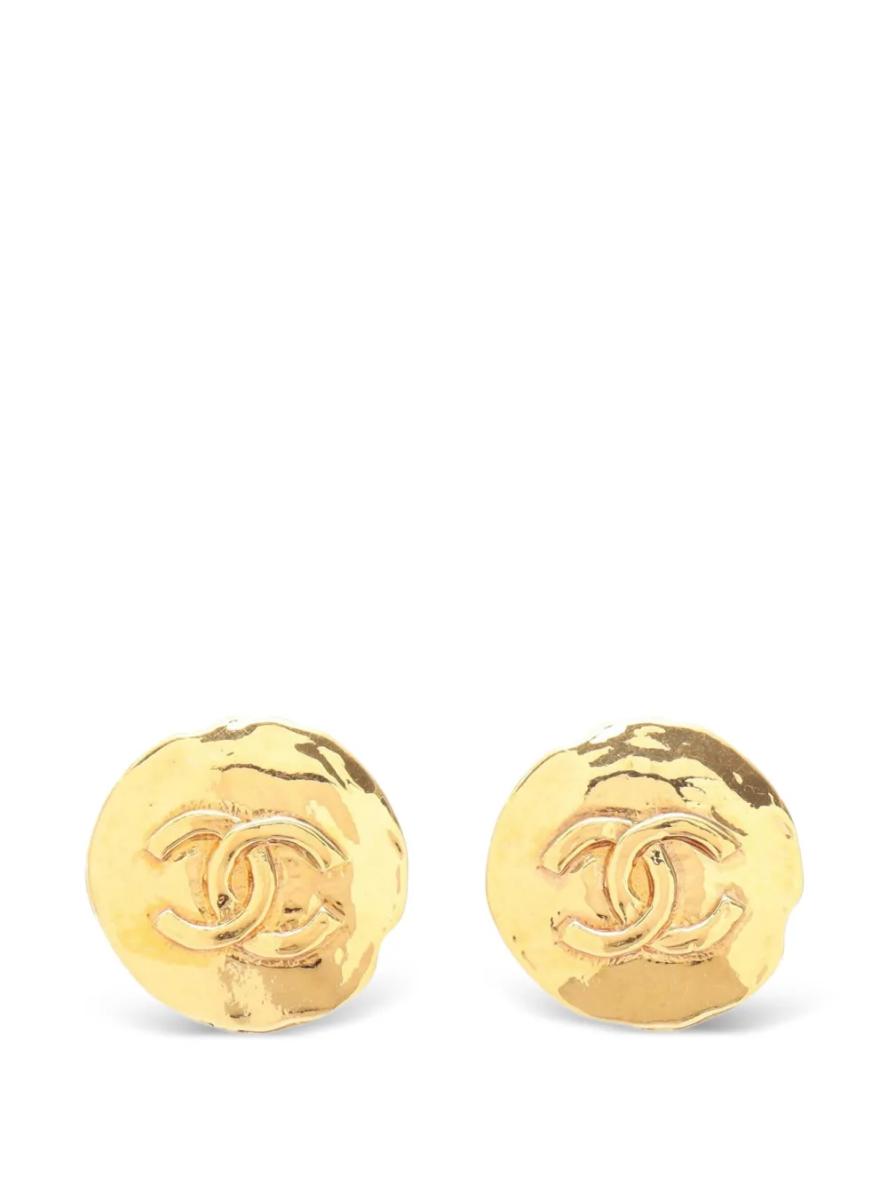 CHANEL Pre-Owned 1993 Coco Mark earrings - Oro