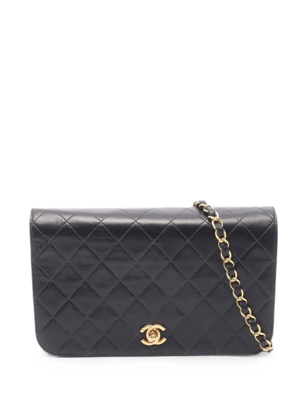 CHANEL Pre-Owned 2003-2004 Matelassé CC turn-lock shoulder bag - Black