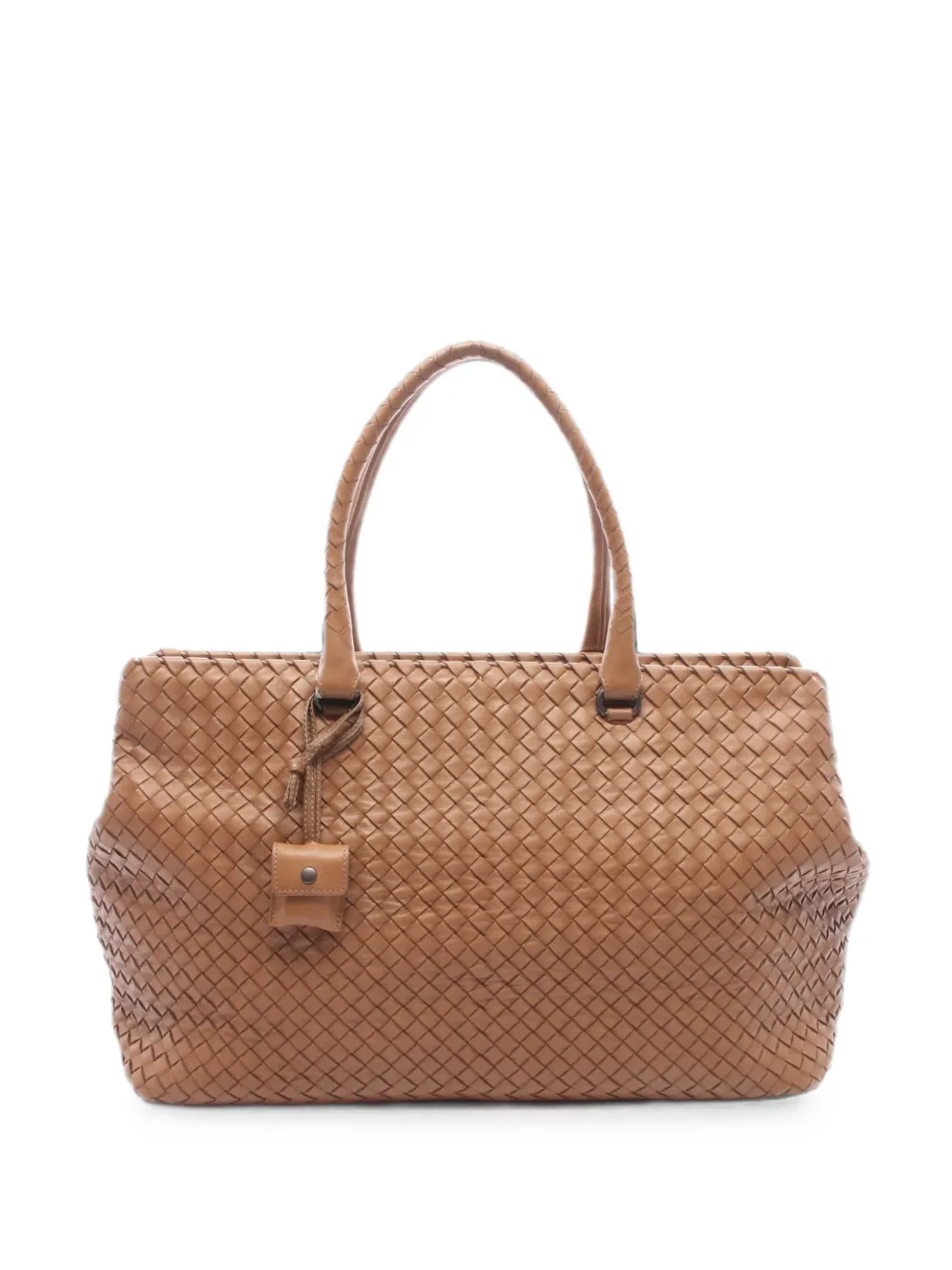 Bottega Veneta Pre-Owned 2010s large Intrecciato-leather tote bag - Brown