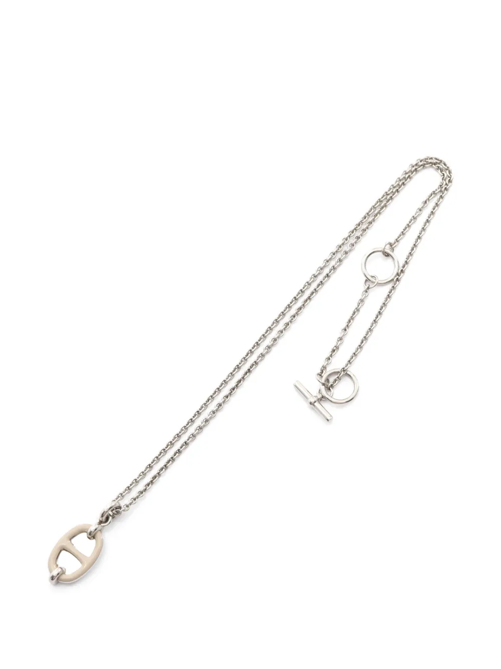 Hermès Pre-Owned 2010s logo necklace - Silber