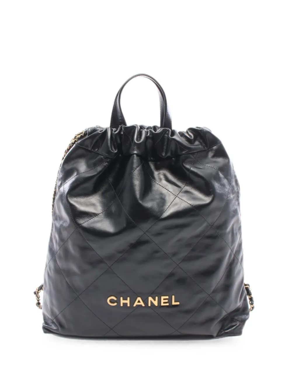 CHANEL Pre-Owned large Chanel 22 quilted backpack - Black