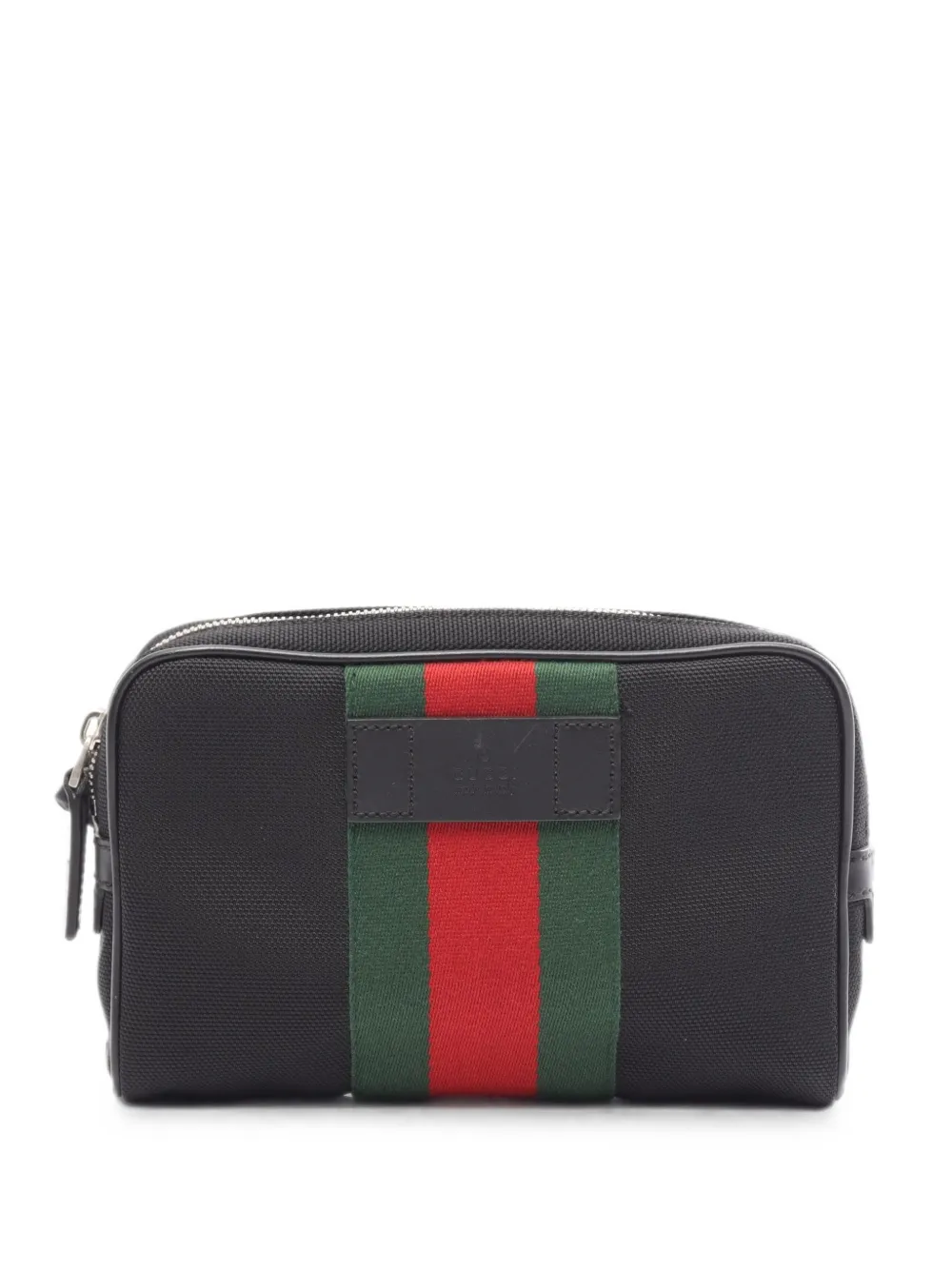 Gucci Pre-Owned 2010s Web stripe belt bag - Nero