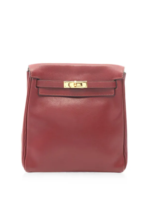 Hermès Pre-owned 2000s Kelly Ad PM Backpack in Red