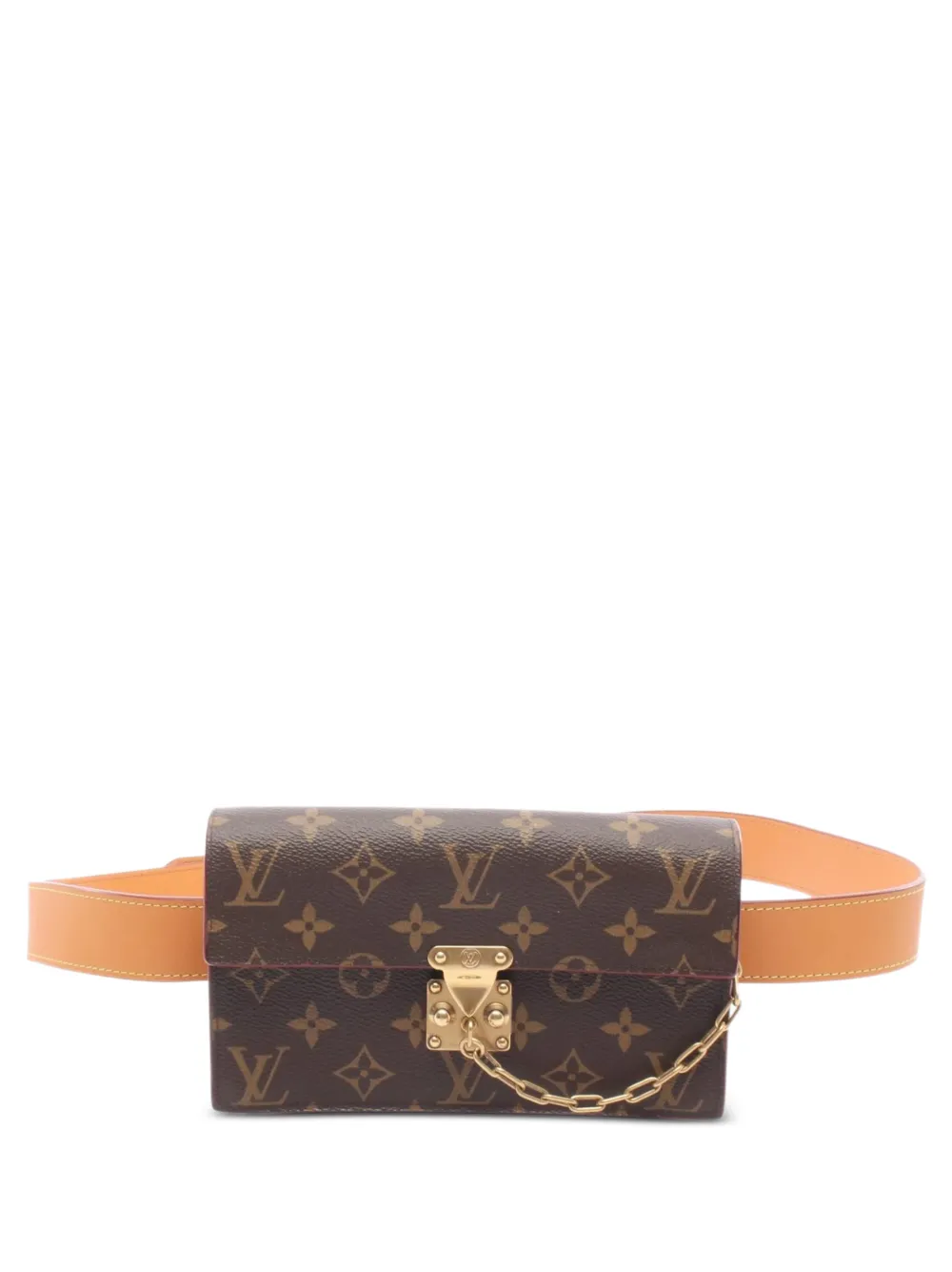Louis Vuitton Pre-Owned 2010s monogram S-lock belt bag - Brown