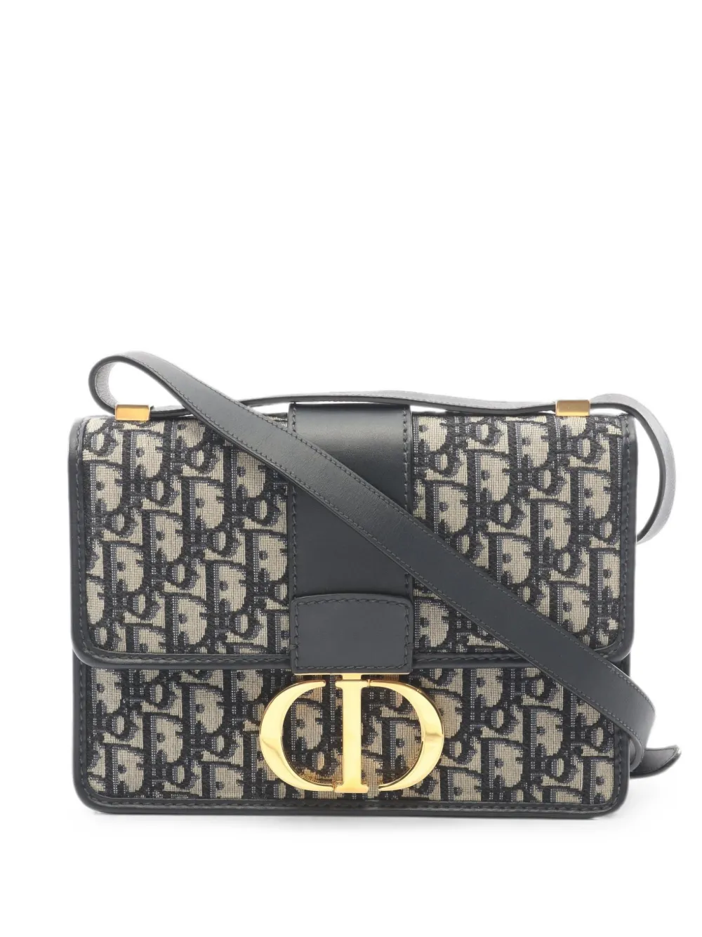 Christian Dior Pre-Owned 2010s 30 Montaigne patterned shoulder bag - Blu