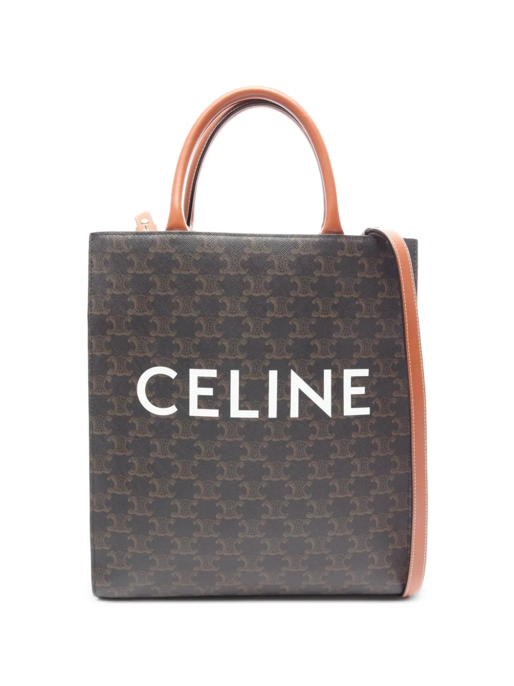 Celine Pre-Owned 2010s Triomphe Vertical tote bag - Braun