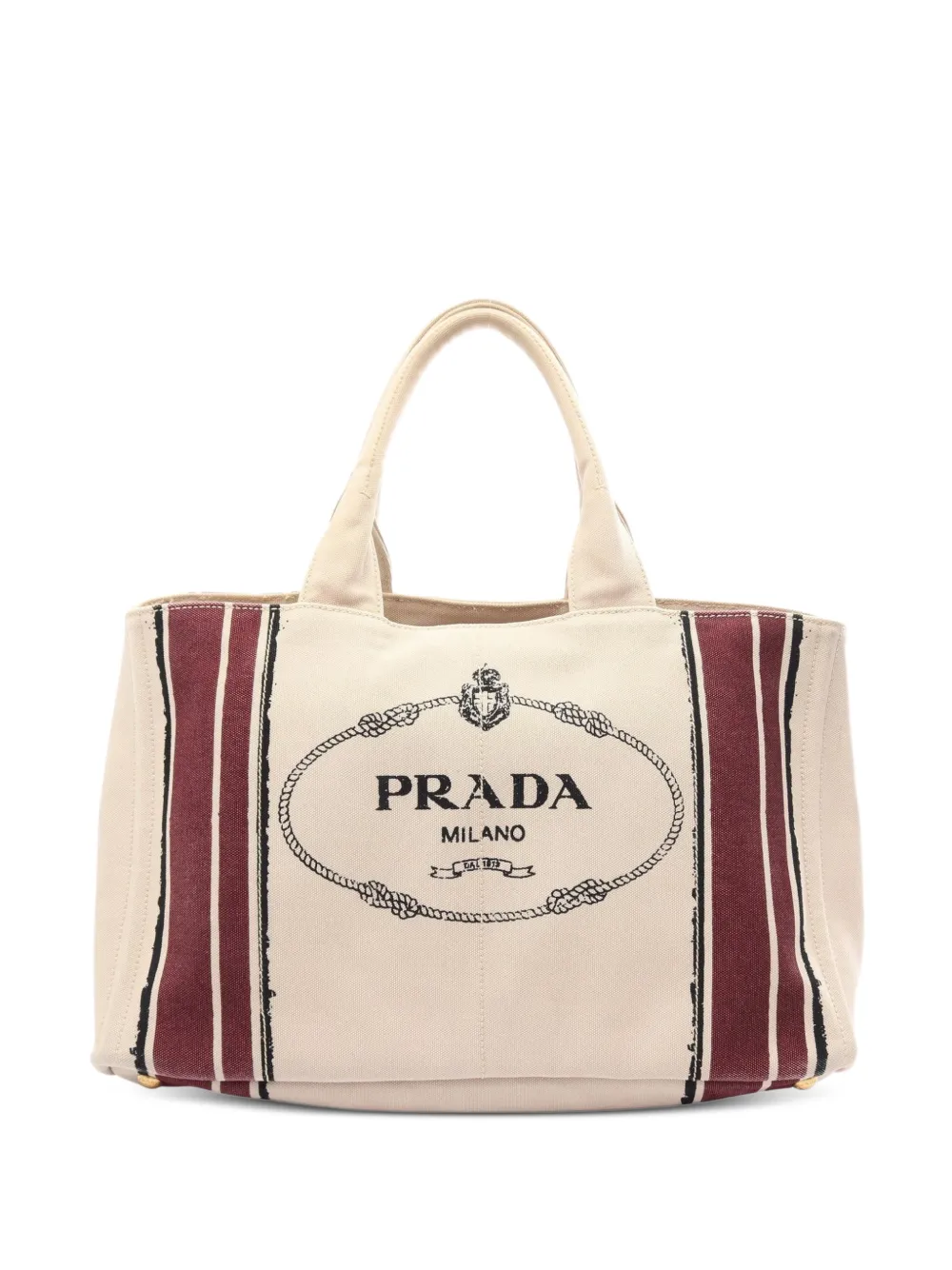 Prada Pre-Owned 2000s Canapa Tote Bag mit Logo - Nude
