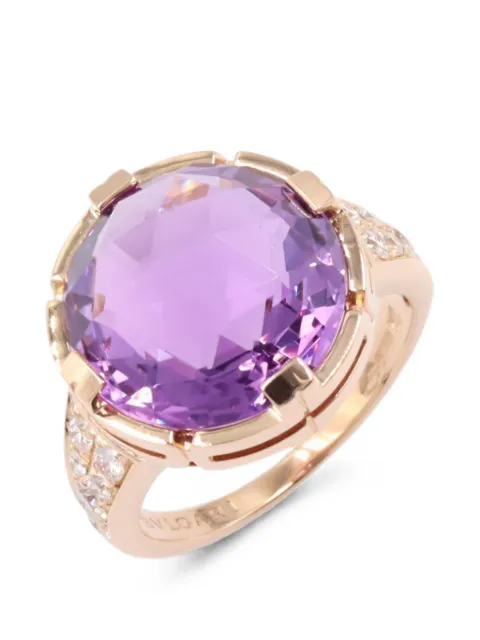 Bvlgari Pre-Owned 2010s amethyst diamond ring