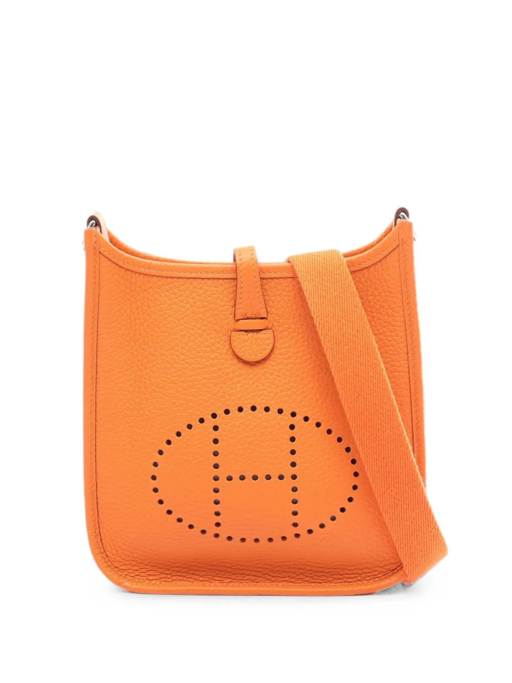 Hermès Pre-Owned 2010s TPM Evelyn Clemence leather cross body bag - Orange
