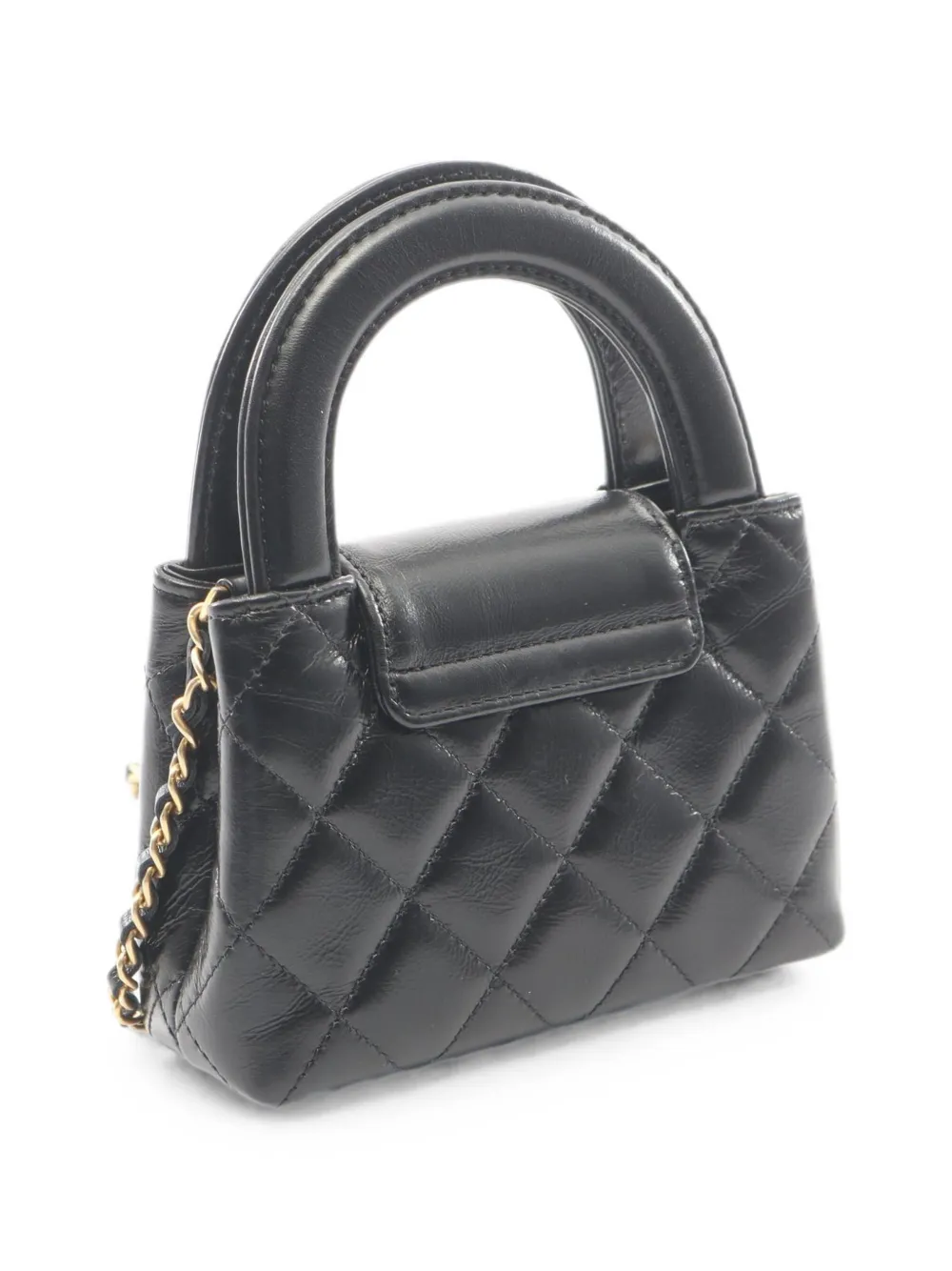 CHANEL Pre-Owned Matelassé shopper met draaislot Zwart