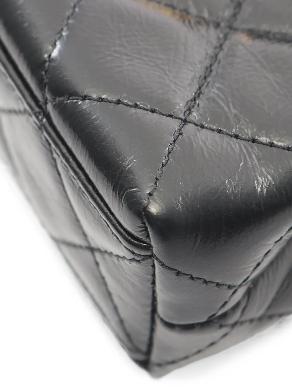 CHANEL Pre-Owned Matelassé shopper met draaislot Zwart