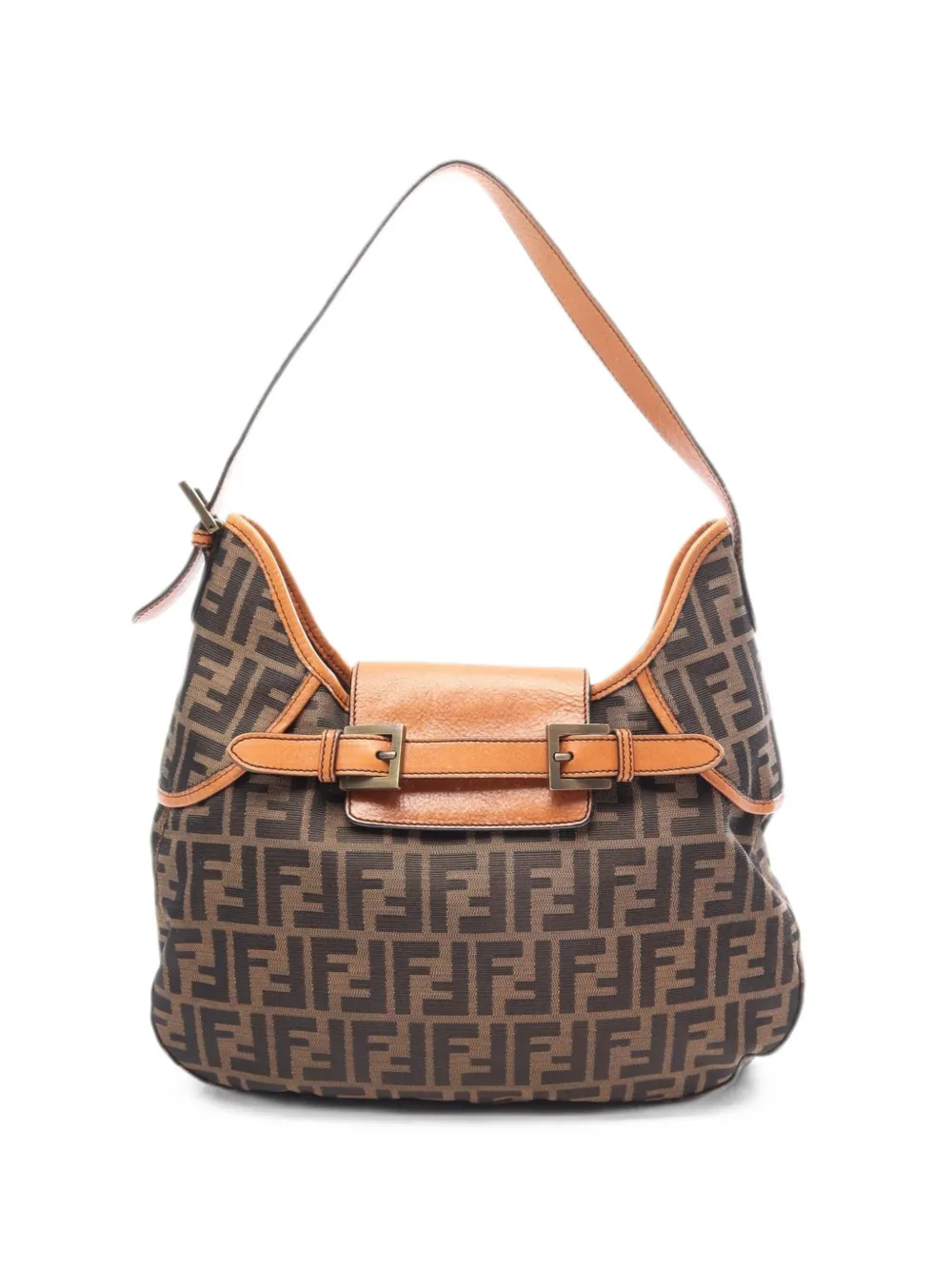 Fendi Pre-Owned 2000s Zucca foldover-top shoulder bag - Schwarz