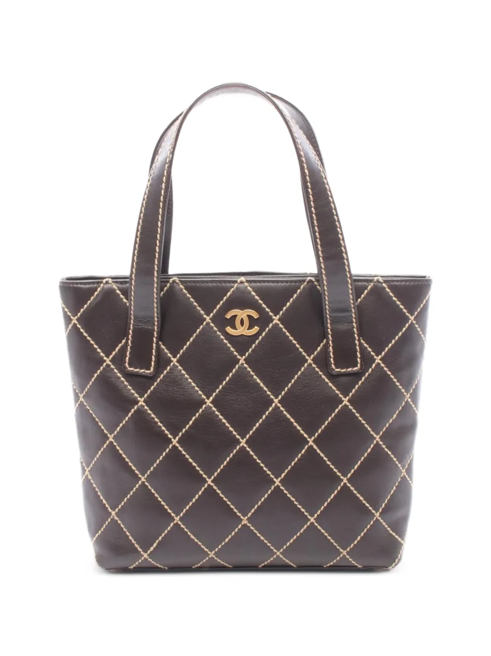 CHANEL Pre-Owned 2004-2005 Wild Stitch tote bag - Marrone