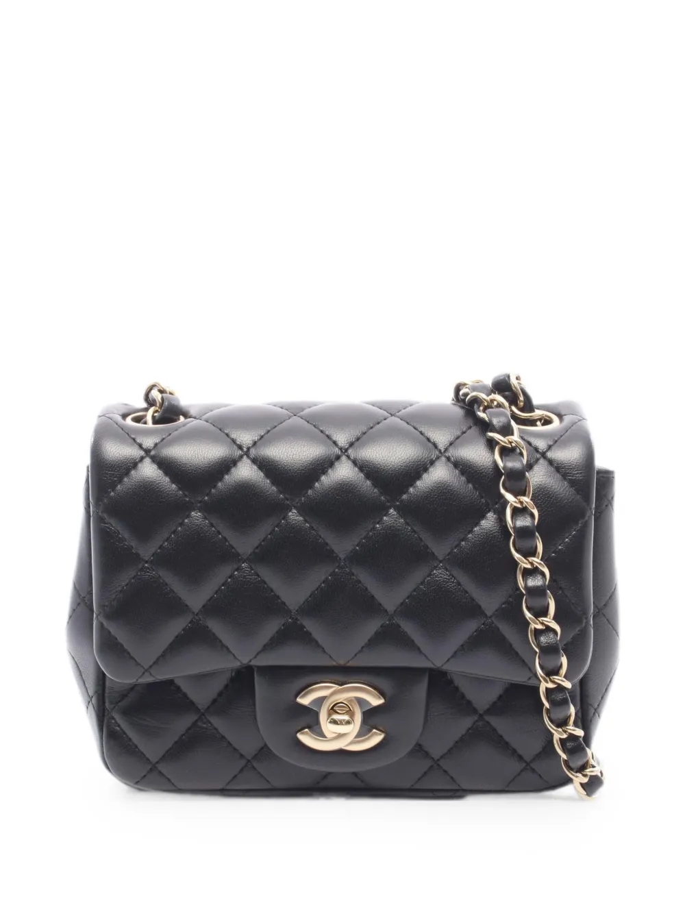 CHANEL Pre-Owned Matelassé chain shoulder bag - Black