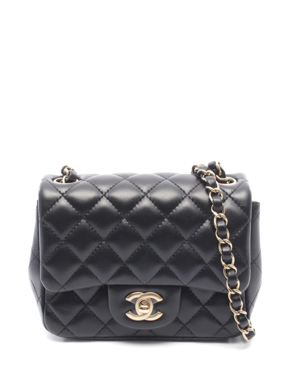 CHANEL Pre-Owned Matelassé chain shoulder bag - Black