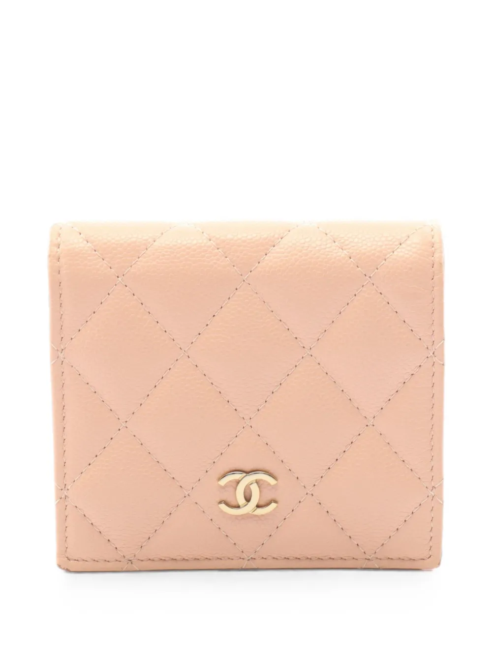 CHANEL Pre-Owned matelassé leather wallet - Rosa