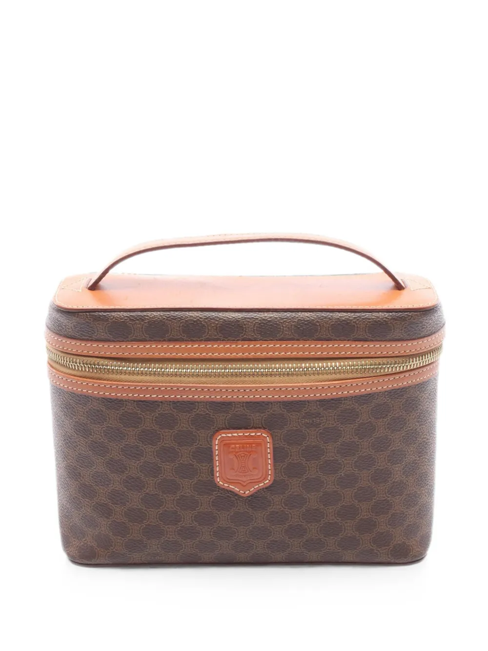 Celine Pre-Owned 2000s Macadam-pattern vanity tote bag - Brown