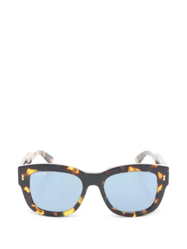 Gucci Pre-owned 2020s Square-frame Sunglasses in Brown