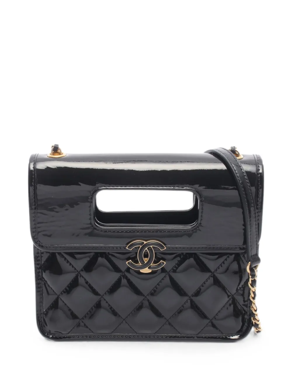CHANEL Pre-Owned Matelasse mini flap tote bag - Black