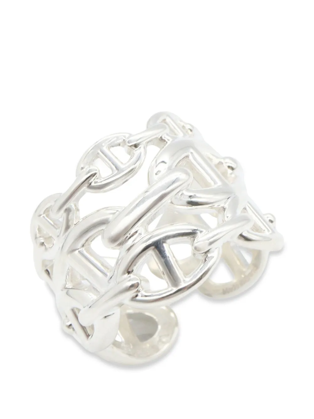 Hermès Pre-Owned 2010s GM Chaine d'Ancre Enchauné ring - Silber