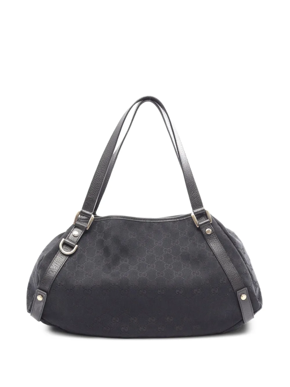 Gucci Pre-Owned 2010s Abby GG canvas shoulder bag - Black
