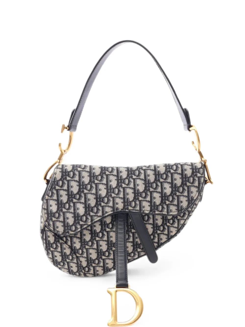 Christian Dior Pre-Owned 2000s Oblique Saddle handbag - Neutrals