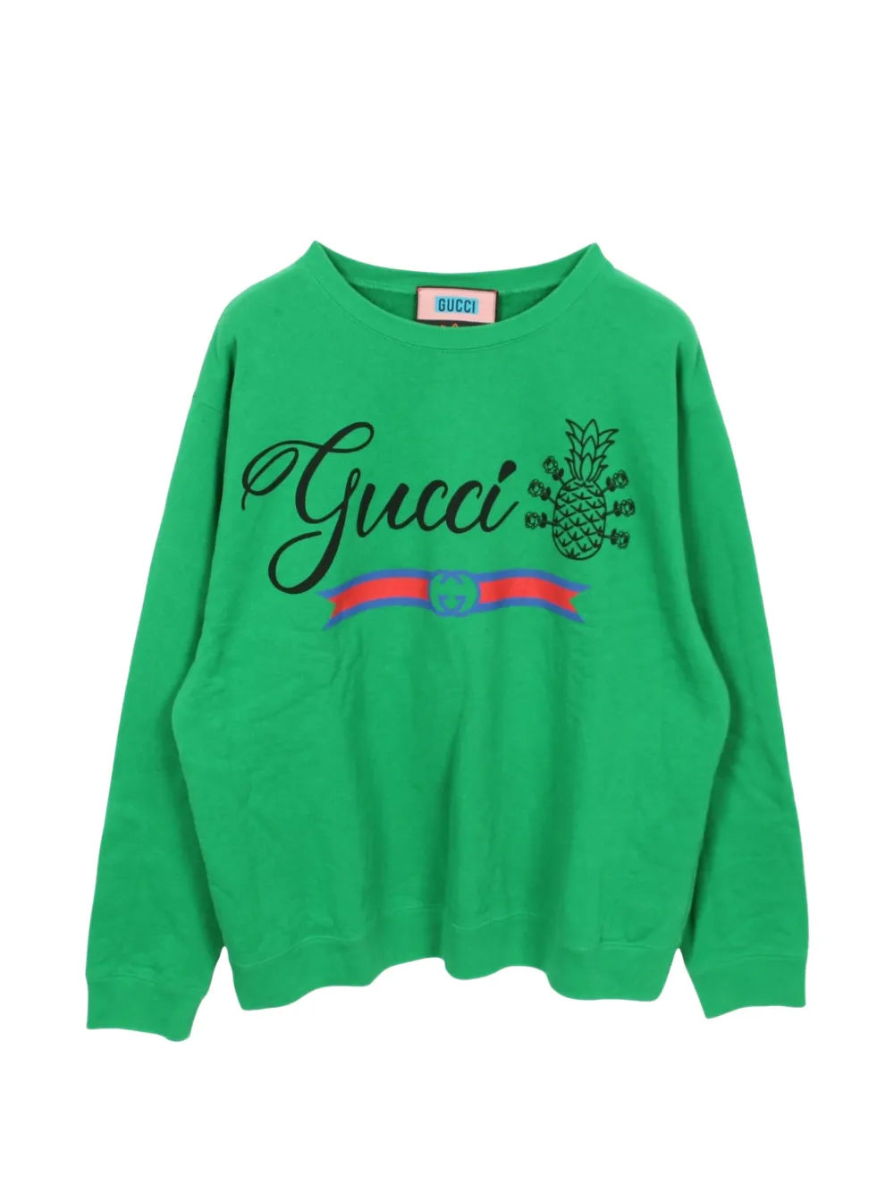 Gucci Pre-Owned 2010s pineapple logo-print sweatshirt - Verde