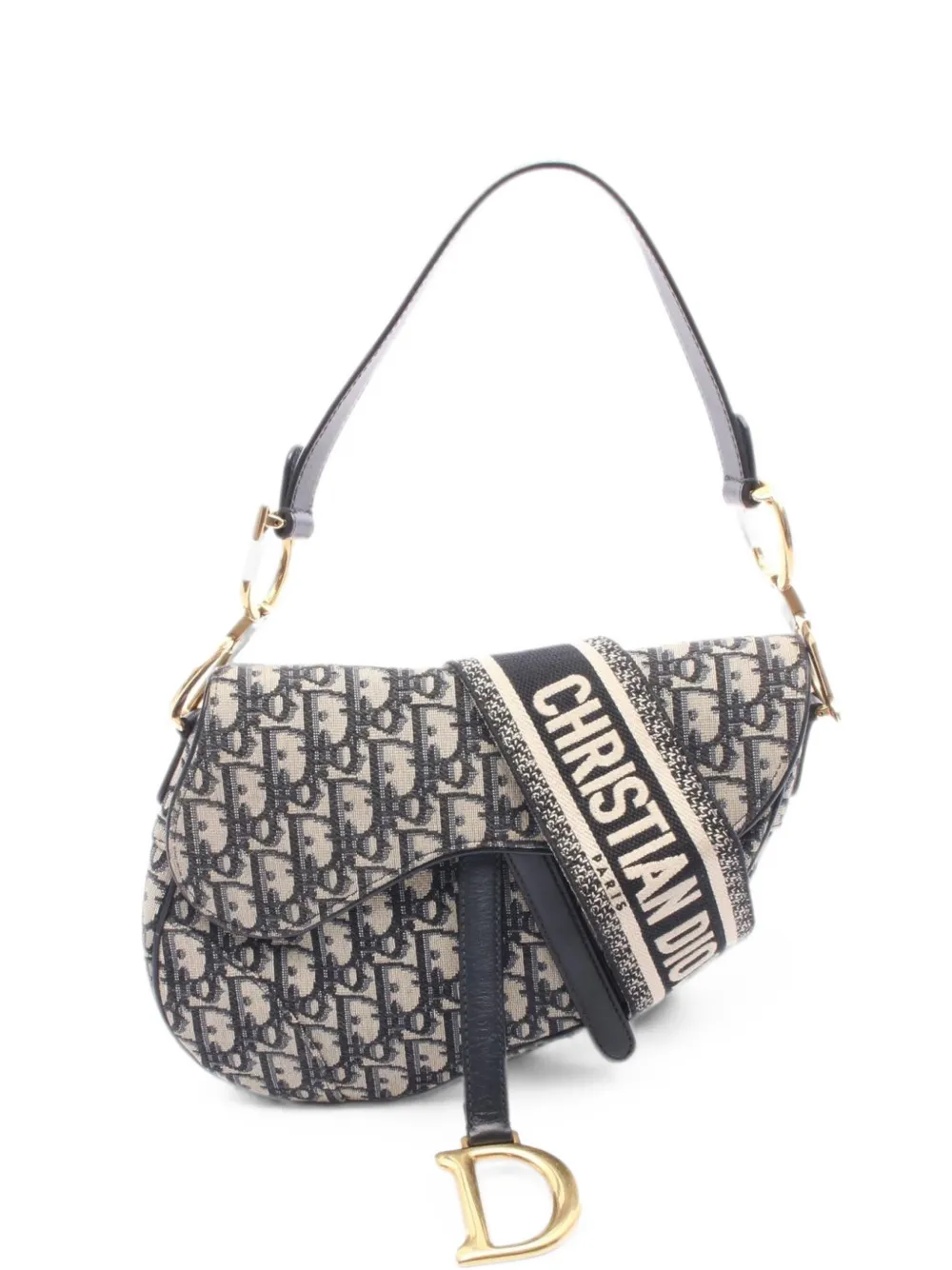 Christian Dior Pre-Owned 2010s Saddle Oblique shoulder bag - Blau