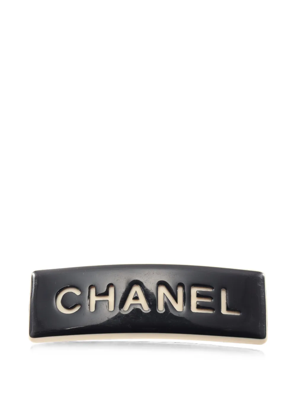CHANEL Pre-Owned 1999 logo barrette - Nero