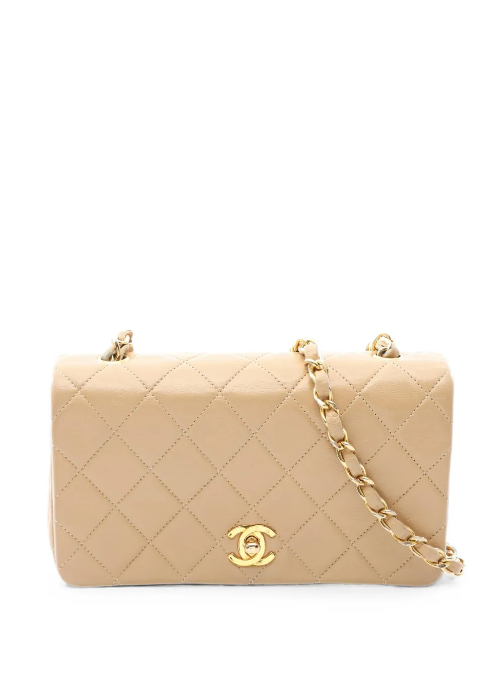 CHANEL Pre-Owned 1989-1991 mini Matelassé cross body bag - Neutrals
