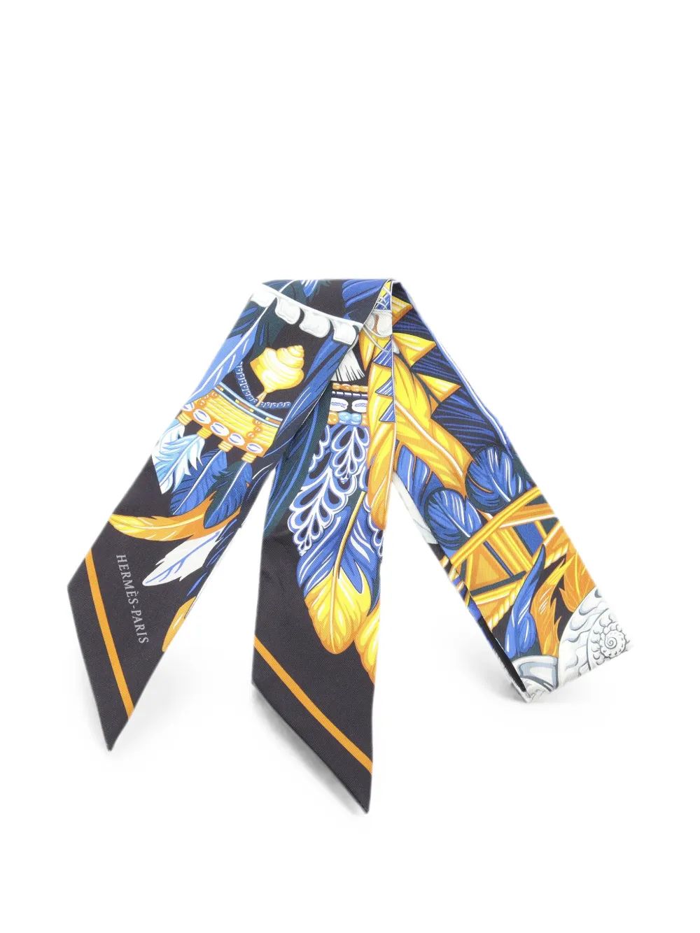Hermès Pre-Owned 2010s Danse Pacifique silk scarf - Schwarz