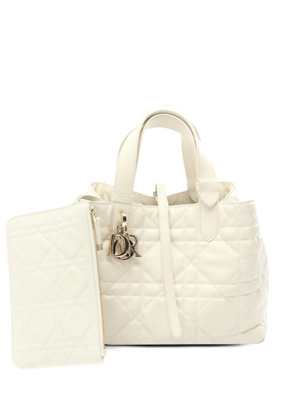 Christian Dior Pre-Owned 2000s medium Macro Cannage handbag - White