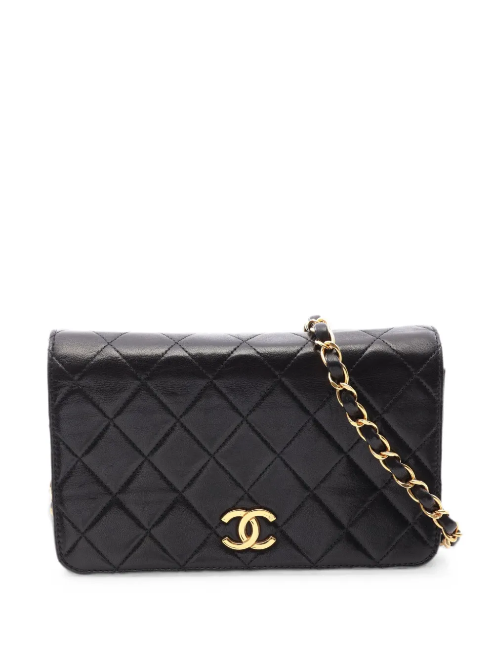 CHANEL Pre-Owned 1994-1996 mini Matelassé leather shoulder bag - Black