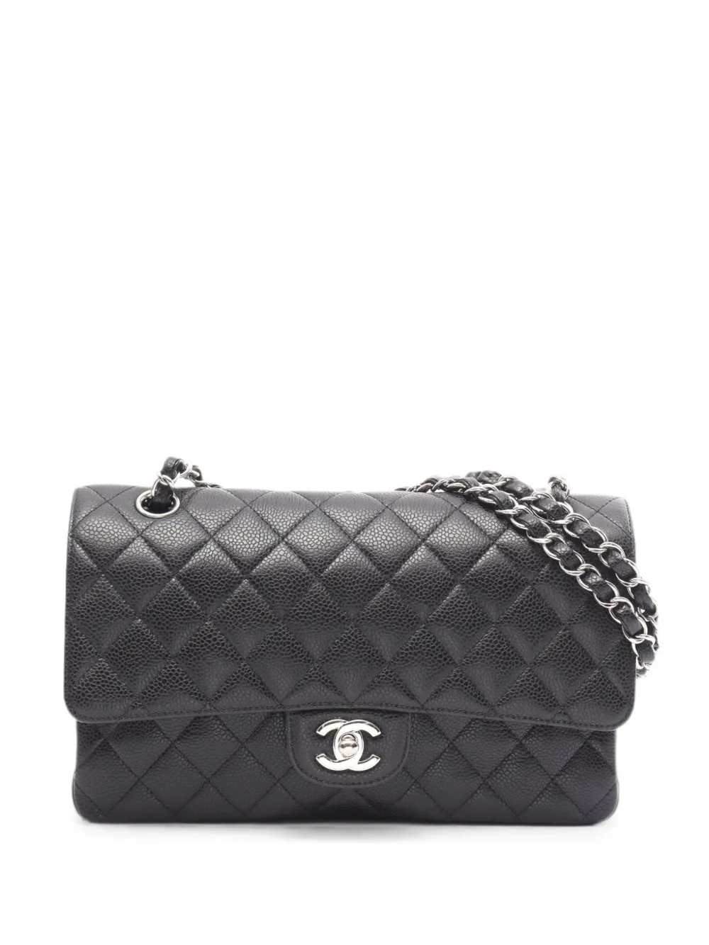 CHANEL Pre-Owned 2010-2011 Double Flap leather shoulder bag - Black