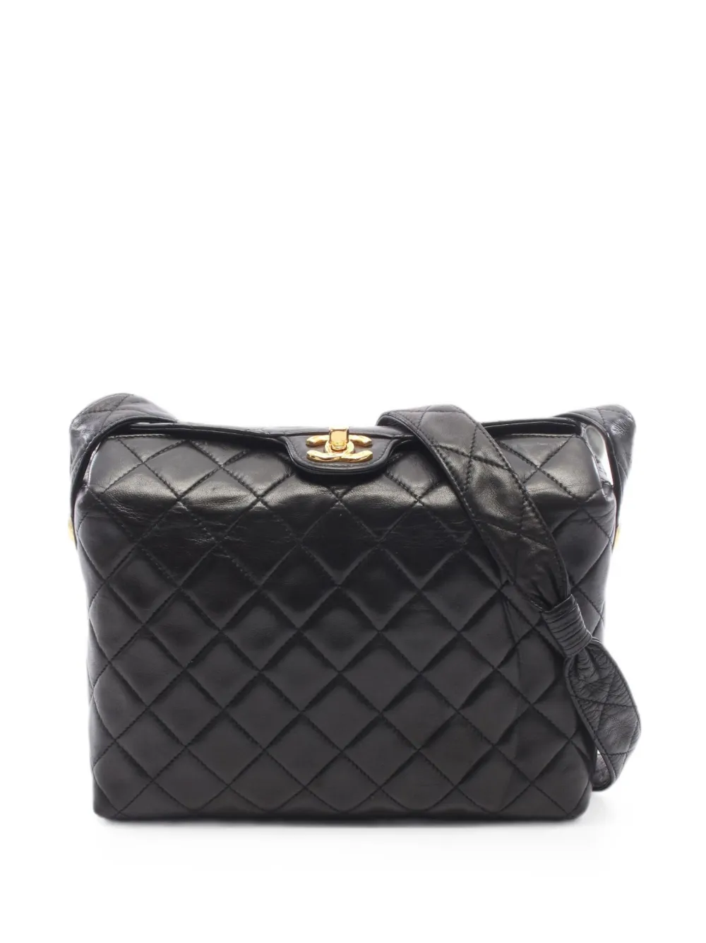 CHANEL Pre-Owned 1991-1994 matelassé crossbody bag - Black