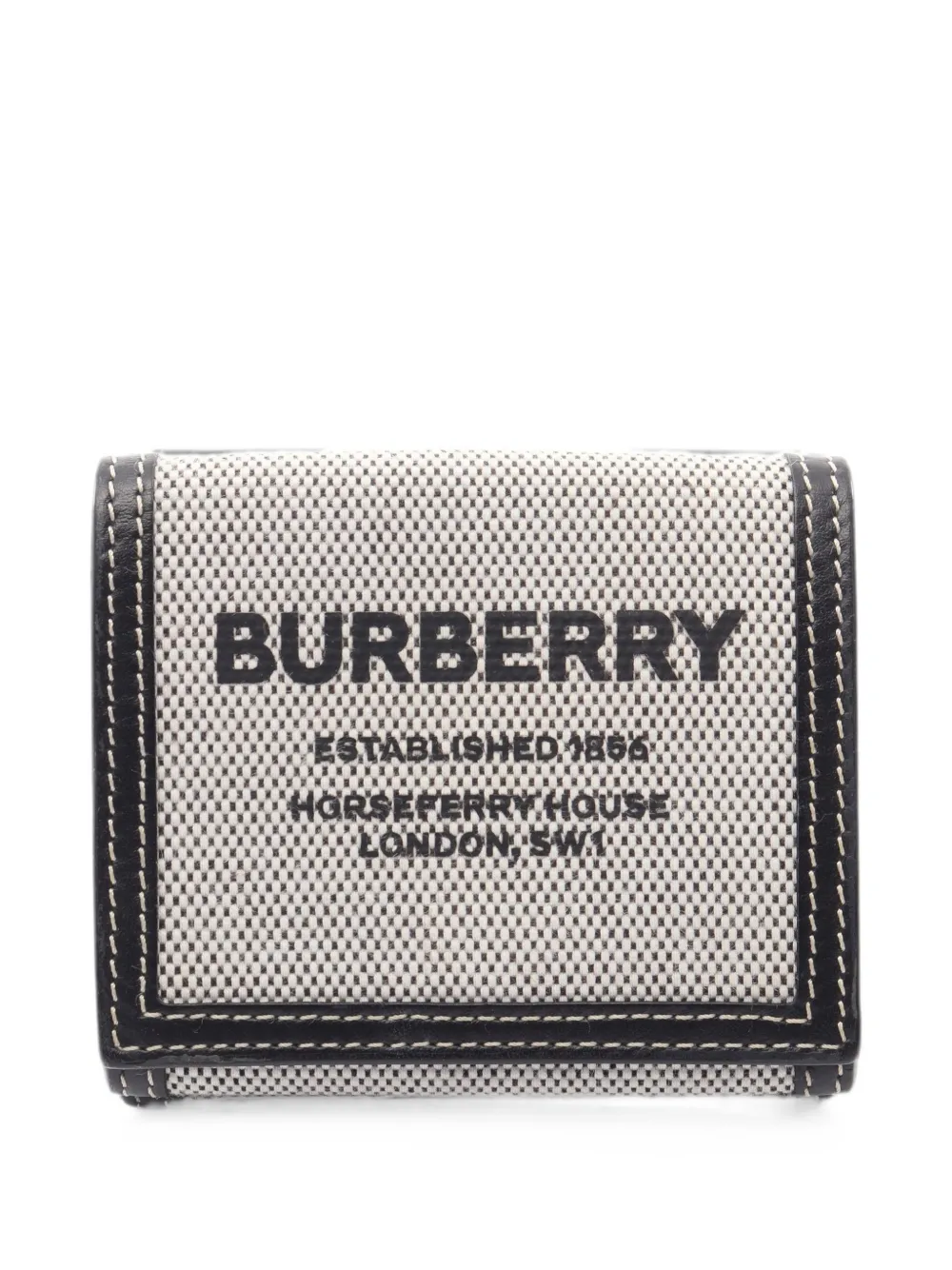 Burberry Pre-Owned 2000s Horseferry trifold wallet - Bianco
