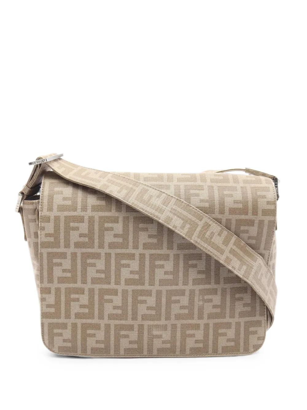 Fendi Pre-Owned 2010s Zucca shoulder bag - Nude