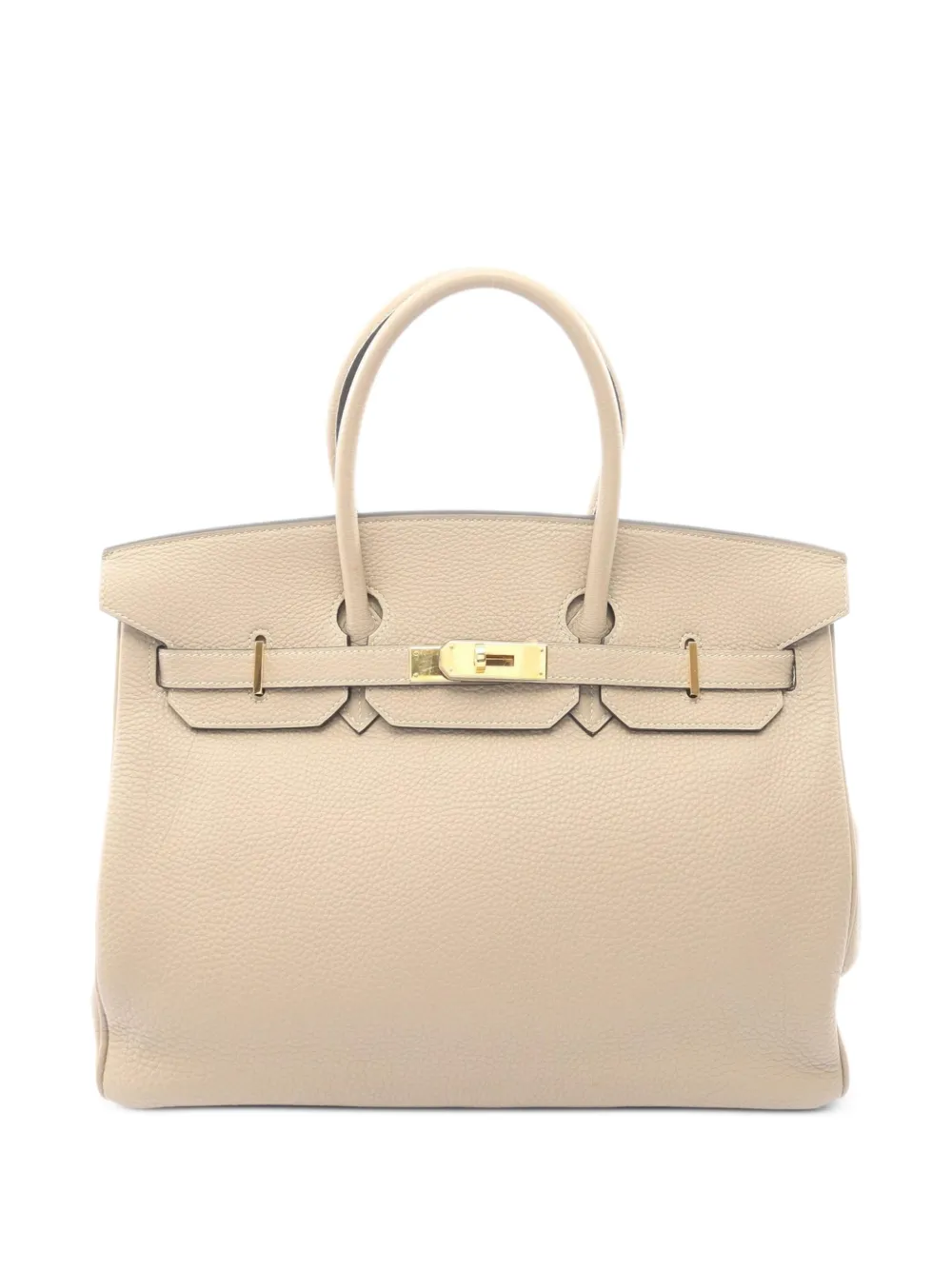 Hermès Pre-Owned 2010s 35 Birkin leather tote bag - Nude