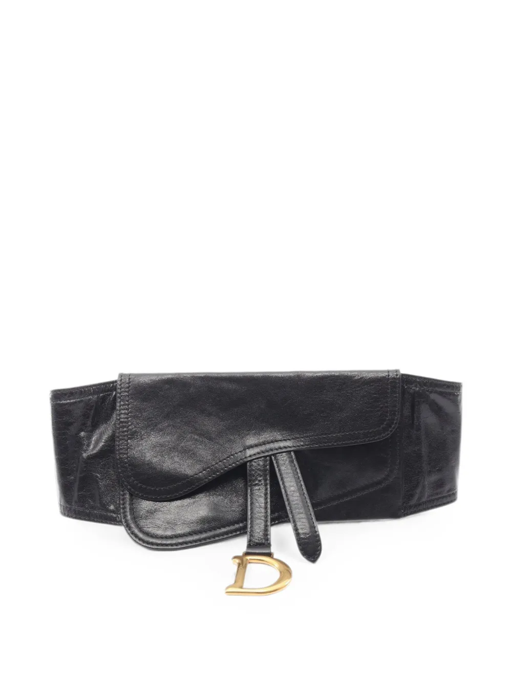 Christian Dior Pre-Owned 2010s Saddle belt - Black