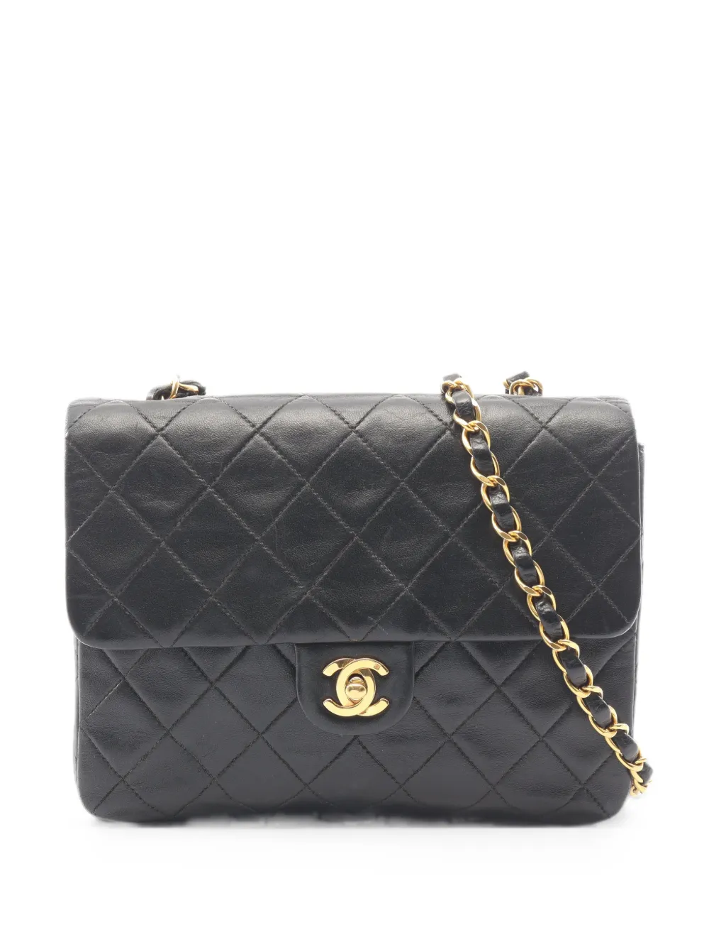 CHANEL Pre-Owned 1991-1994 20 Matelasse chain mini bag - Black