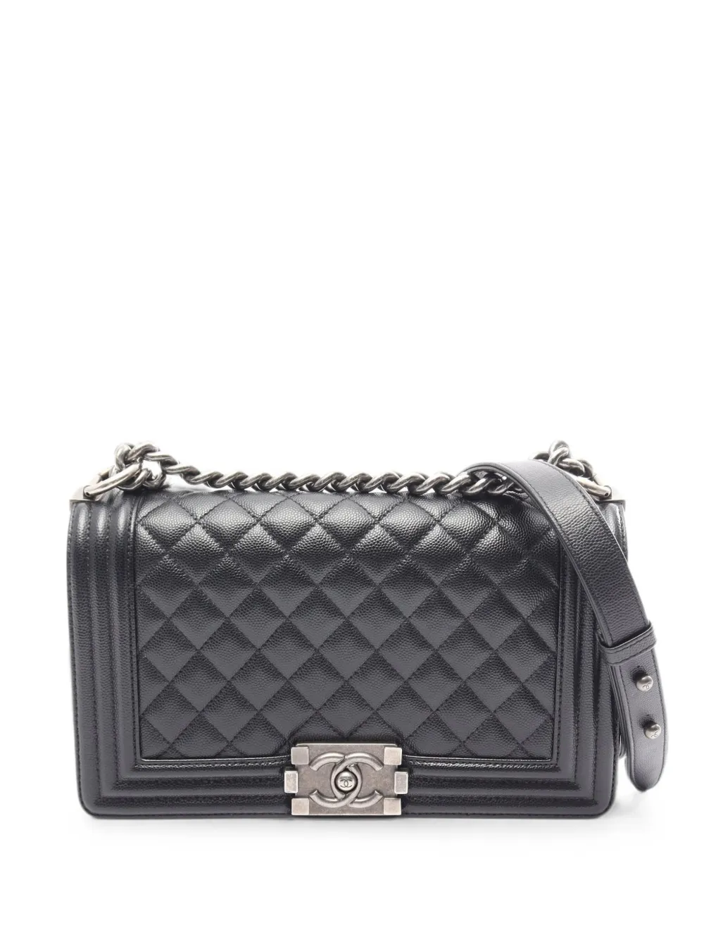 CHANEL Pre-Owned 2020-2021 Boy quilted shoulder bag - Nero