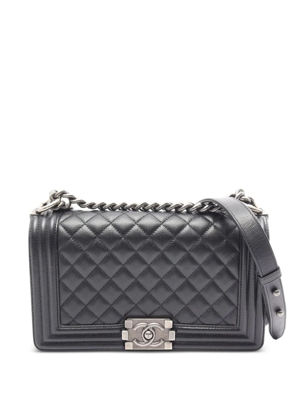 CHANEL Pre-Owned 2020-2021 Boy quilted shoulder bag - Schwarz