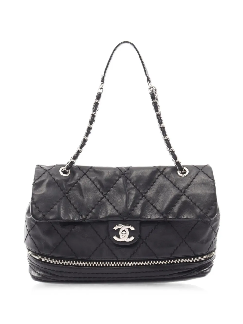 CHANEL Pre-Owned 2006-2008 Expandable Classic Flap shoulder bag - Black