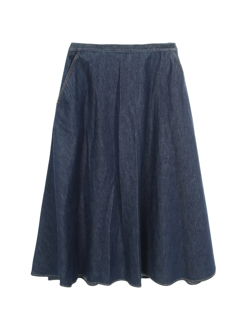 Gucci Pre-Owned 2010s flared midi denim skirt - Blau